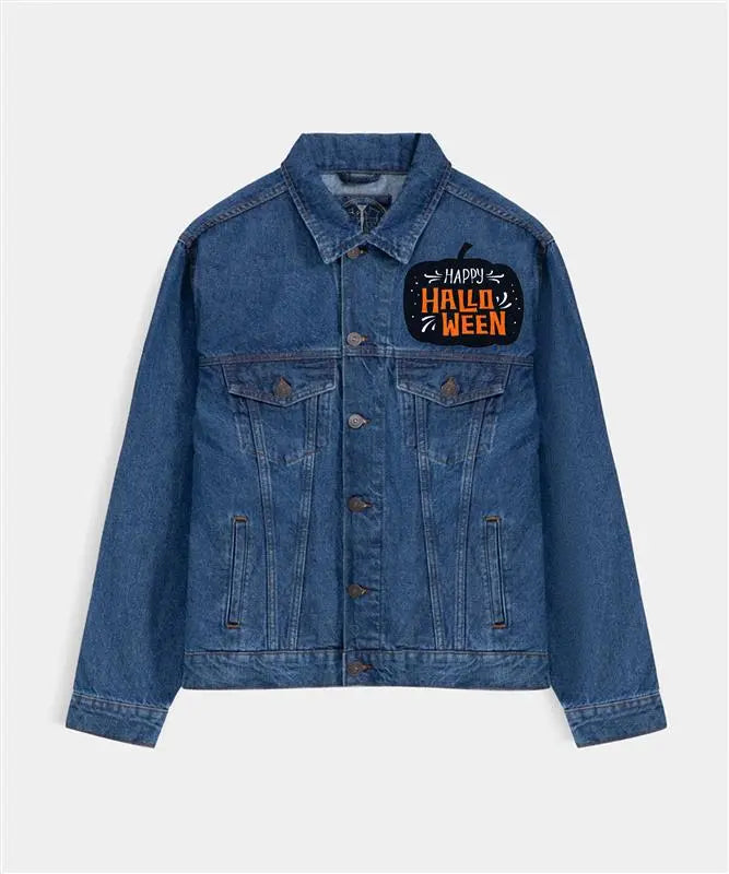 Hand Painted Halloween The Killing Moon Denim Jacket - fashonic