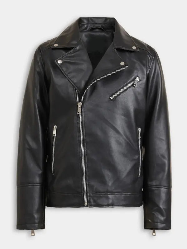 Hand Painted Nirvana Biker Jacket - fashonic