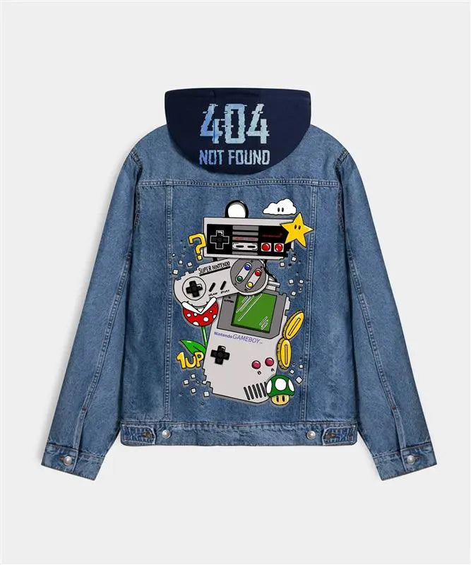 Hand Painted Retro Gamer Denim Jacket - fashonic
