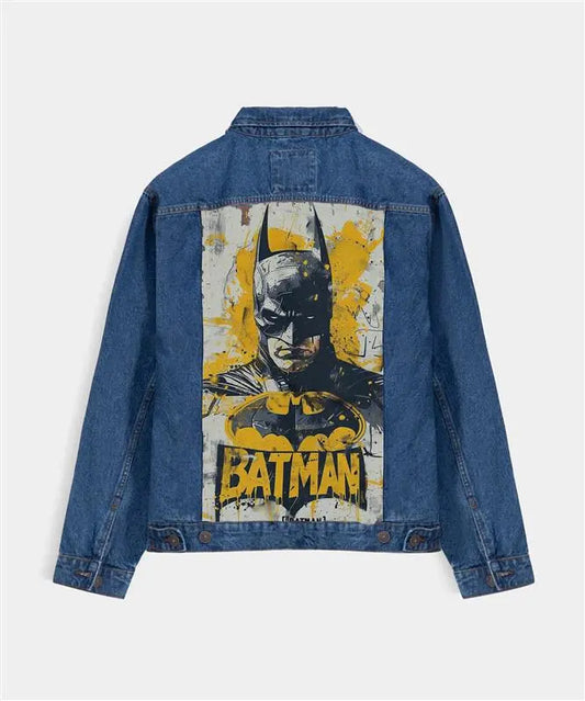 Hand Painted Batman Denim Jacket - fashonic