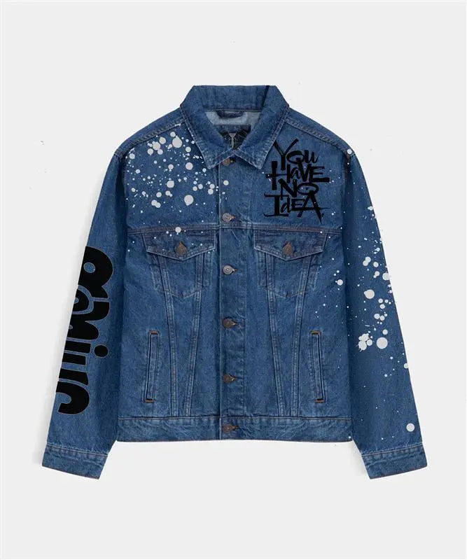 Hand Painted Dark Devil Denim Jacket - fashonic