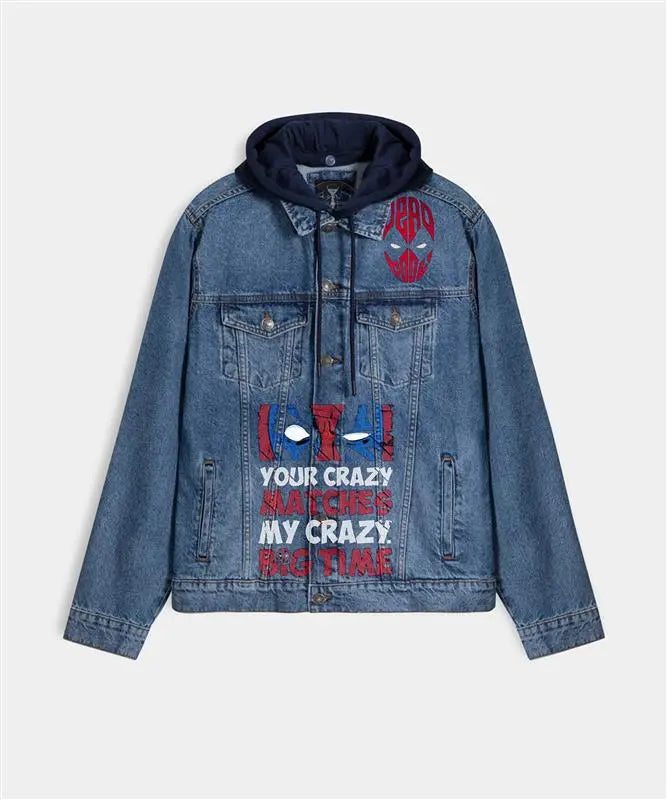 Hand Painted Deadpool Denim Jacket - fashonic