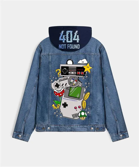 Hand Painted Retro Gamer Denim Jacket - fashonic